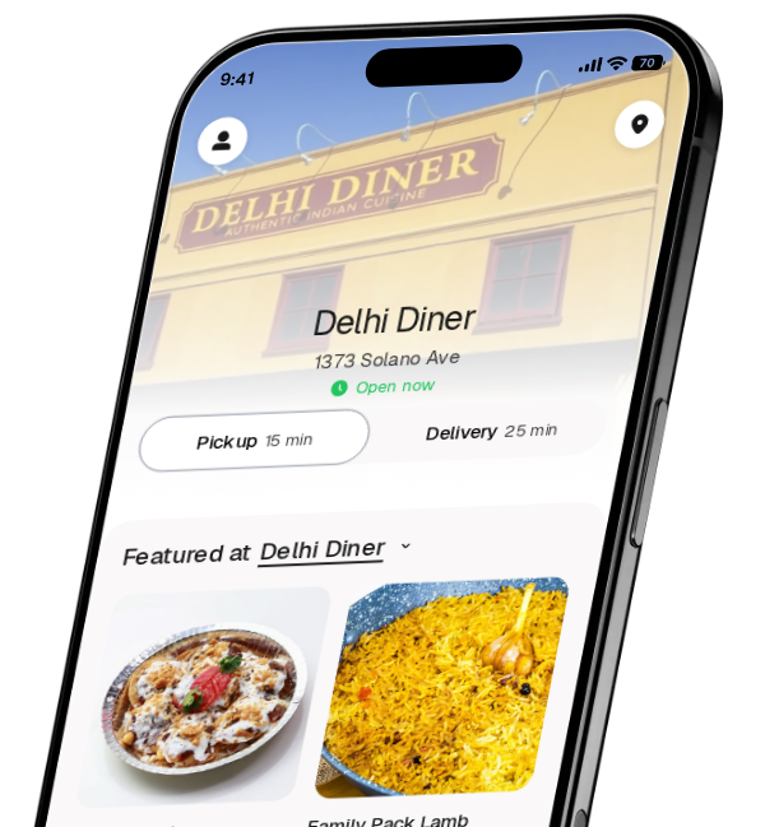 Delhi Diner app preview