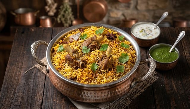 Goat Biryani- gluten free (halal).