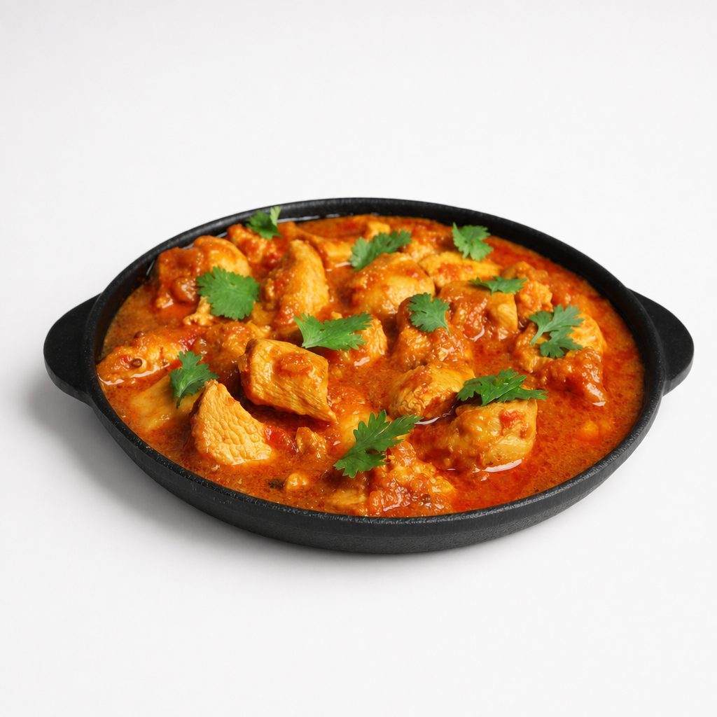 Achari Chicken - boneless and Halal.
