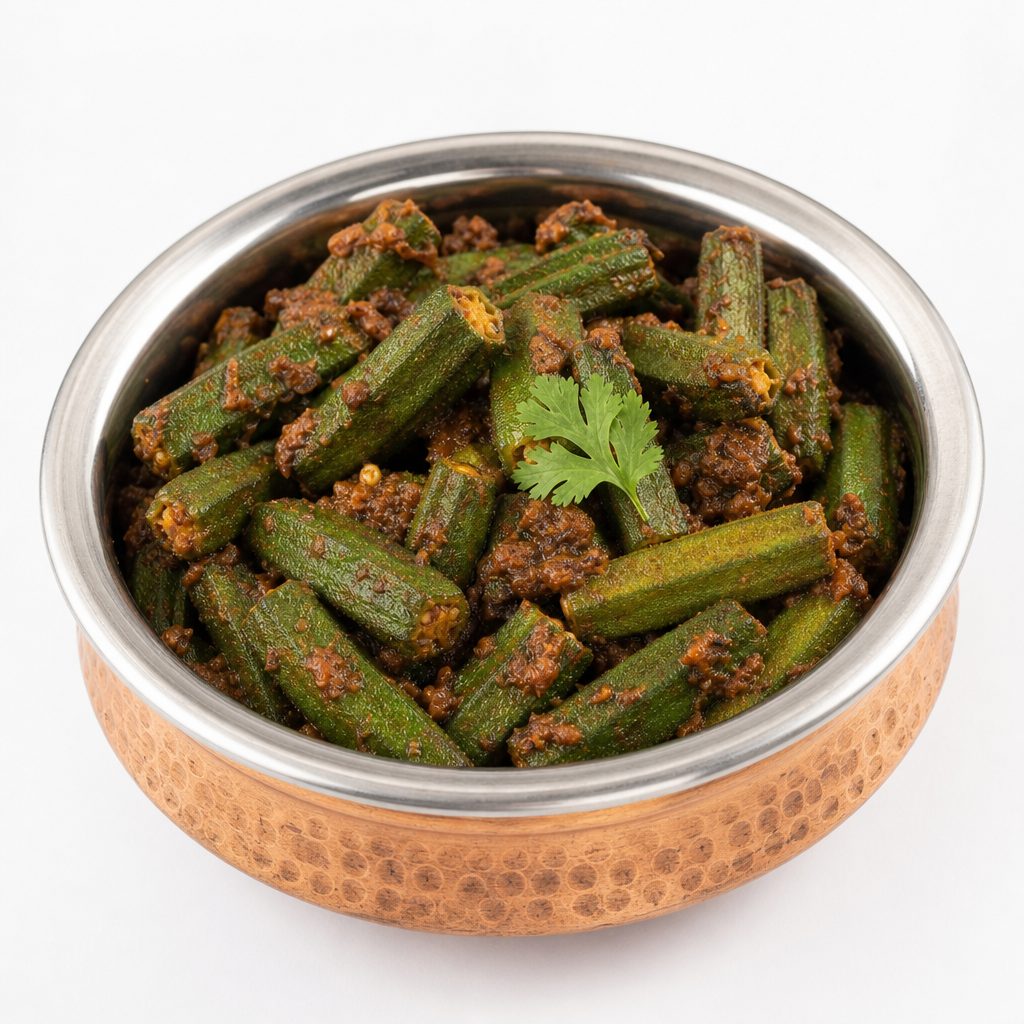 Bhindi Masala - (Okra Dish) - Vegan & gluten free.