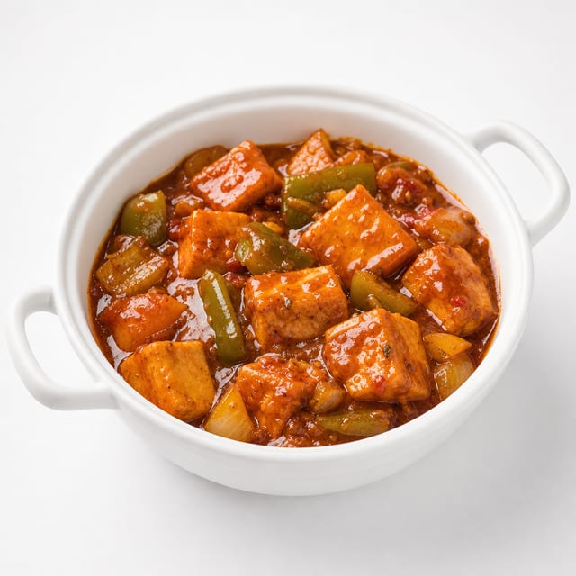Tofu Chilli - Vegan and Gluten free.