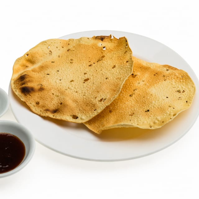 Papadam - vegan and gluten free.