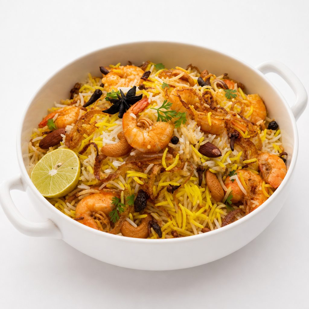 Shrimp Biryani- gluten free.