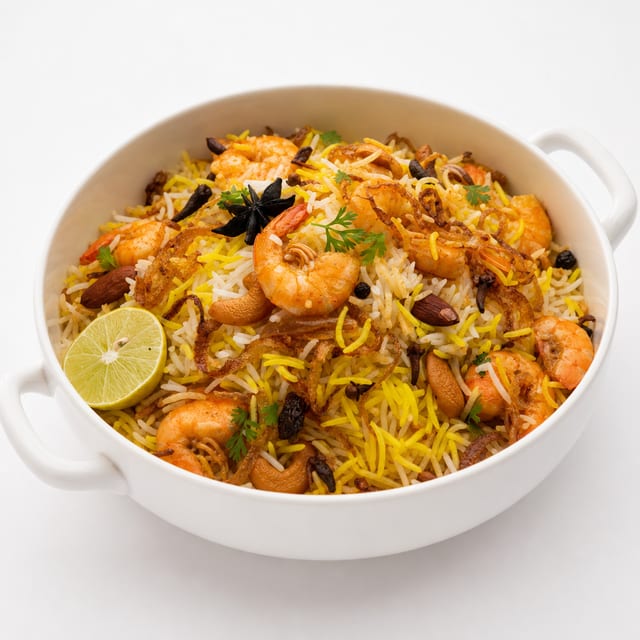 Shrimp Biryani- gluten free.