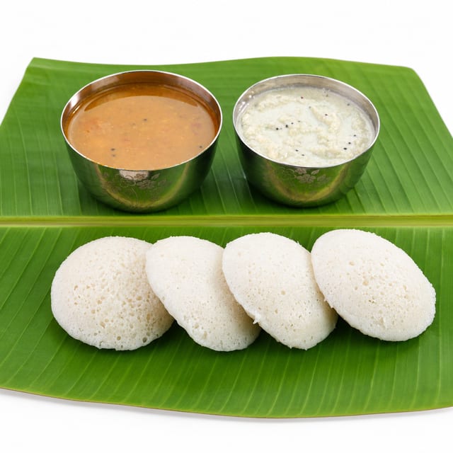 IDLI Sambhar- 4 pcs- Vegan and Gluten free.
