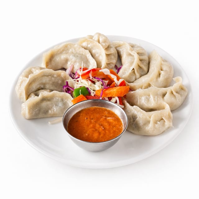 Chicken Momos (8 Pcs) - Halal # #.