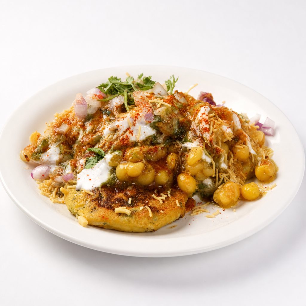 Aloo Tikki Chaat.