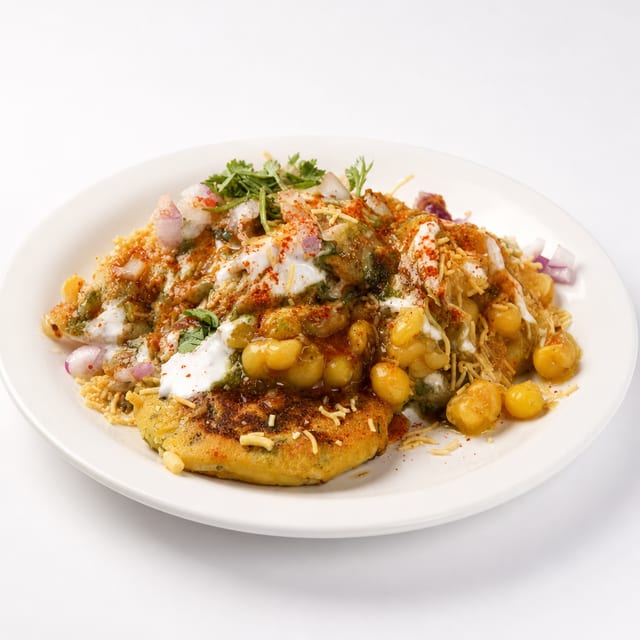 Aloo Tikki Chaat.