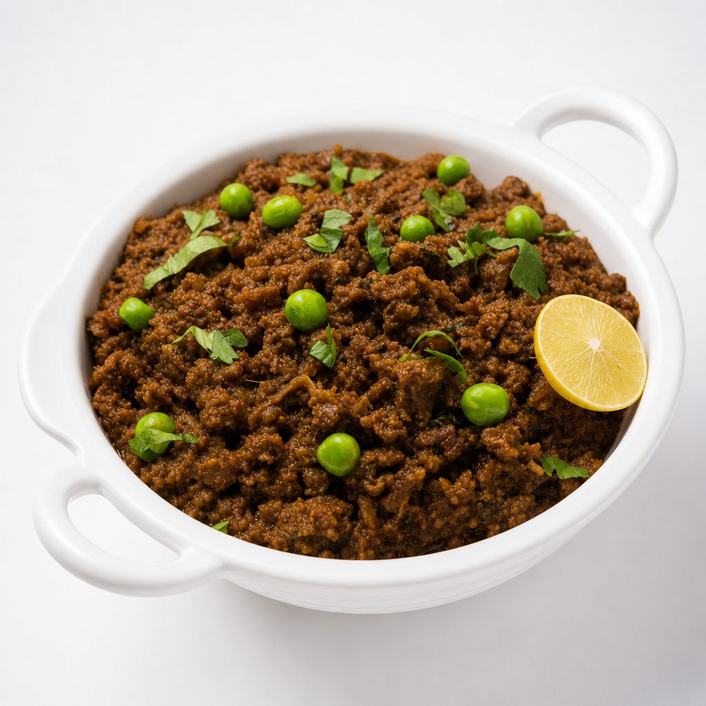 Vegan keema Mutter - veg & vegan.