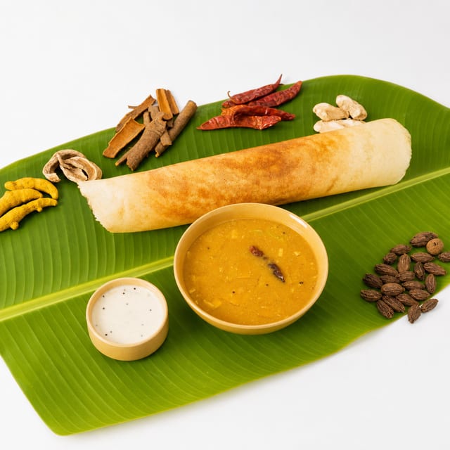 Lunch Mixed Vegetable Dosa (Gluten free).