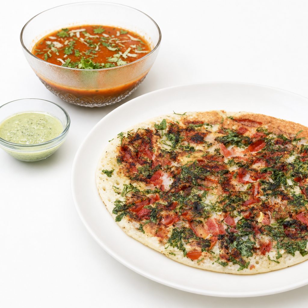 Uttapam- vegan & gluten free.