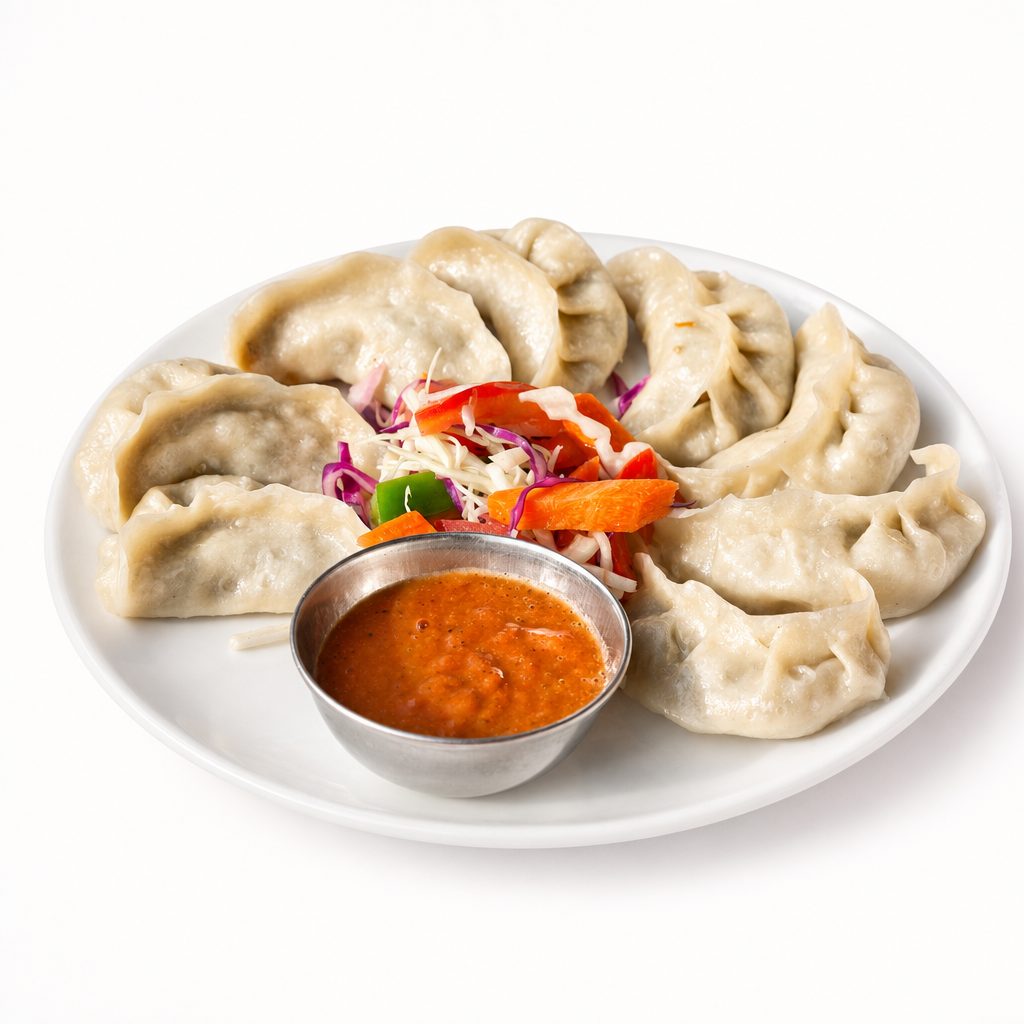 Vegetable Momos - (8Pcs).
