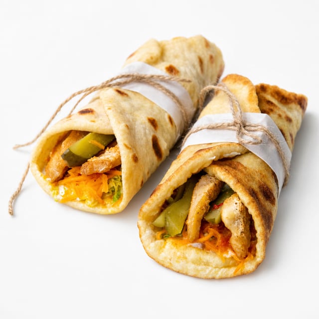 Chicken Kathi Roll- Popular Street food ##- 2 Rolls.
