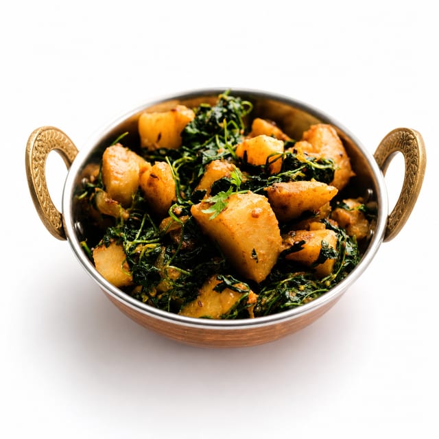 Lunch Aloo Methi - vegan.