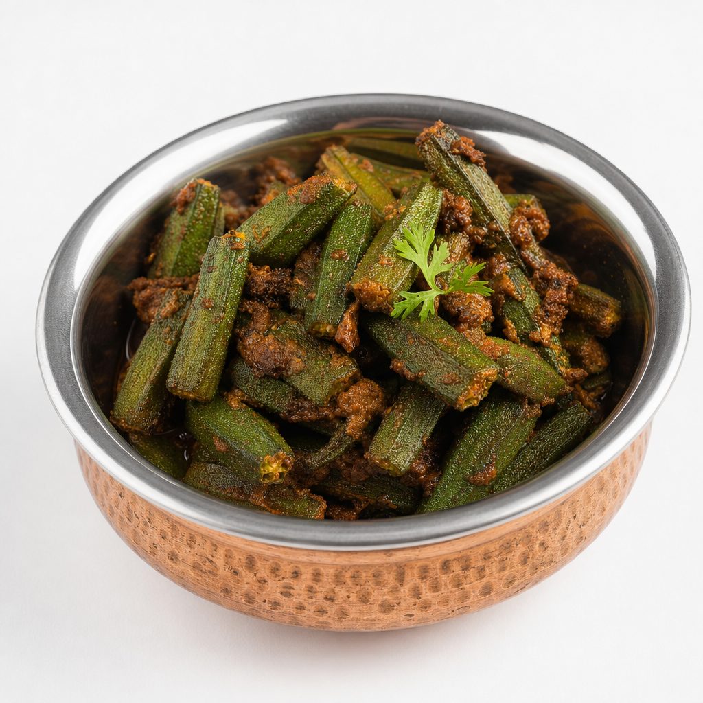 Bhindi Do Pyaza - Vegan and gluten free.