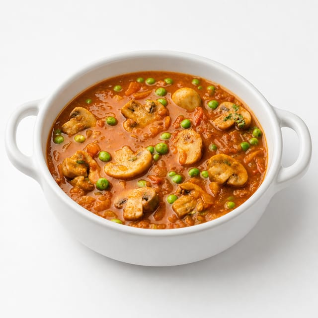 Mushroom Tikka Masala- vegan.