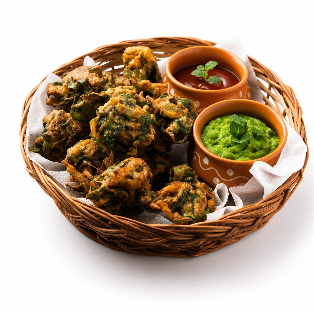 Spinach Pakora -New ! ( 8 pcs).