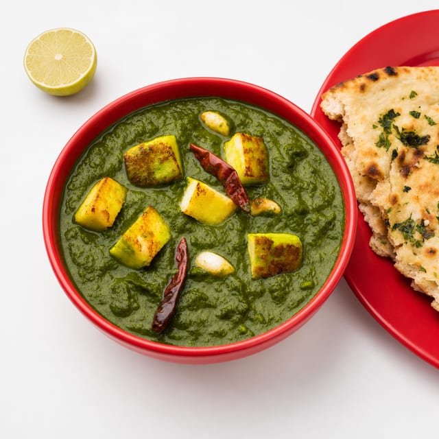 Lunch Palak Paneer- gluten free.
