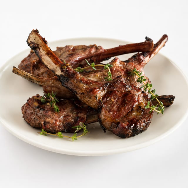 Tandoori Rack of Lamb Chops- gluten free- ##HALAL##.
