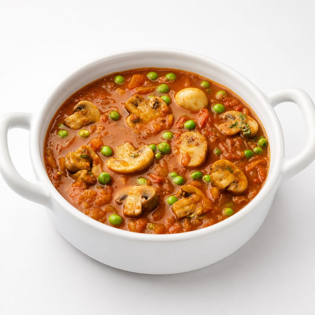 Mutter Mushroom Makhana curry- New Vegan dish !.