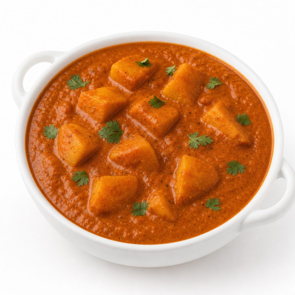 Lunch Aloo Makhani - Gluten free- Not available after 3.45 P.M.