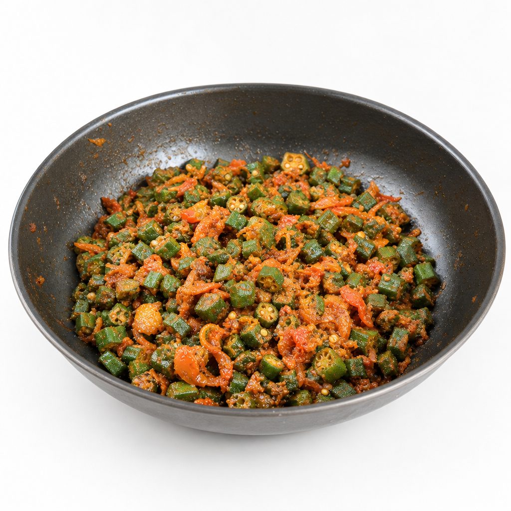 Achari Bhindi- Pickled Okra.