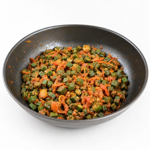 Achari Bhindi- Pickled Okra.