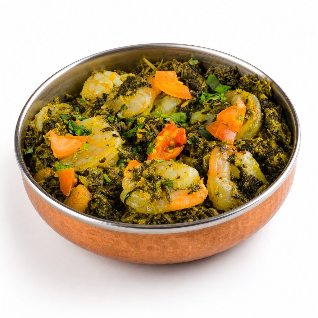 Shrimp Saag- gluten free.