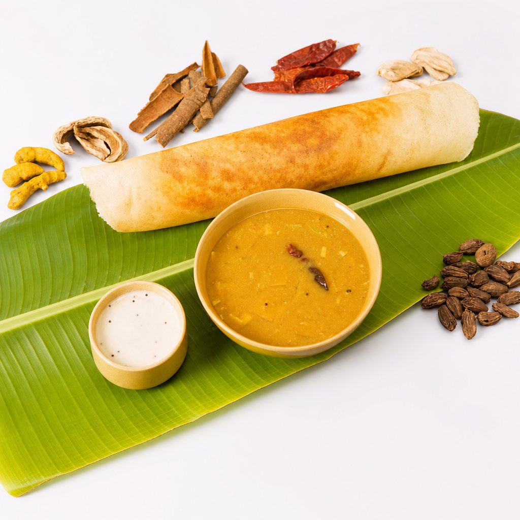 Spinach Dosa- Vegan and Gluten free.