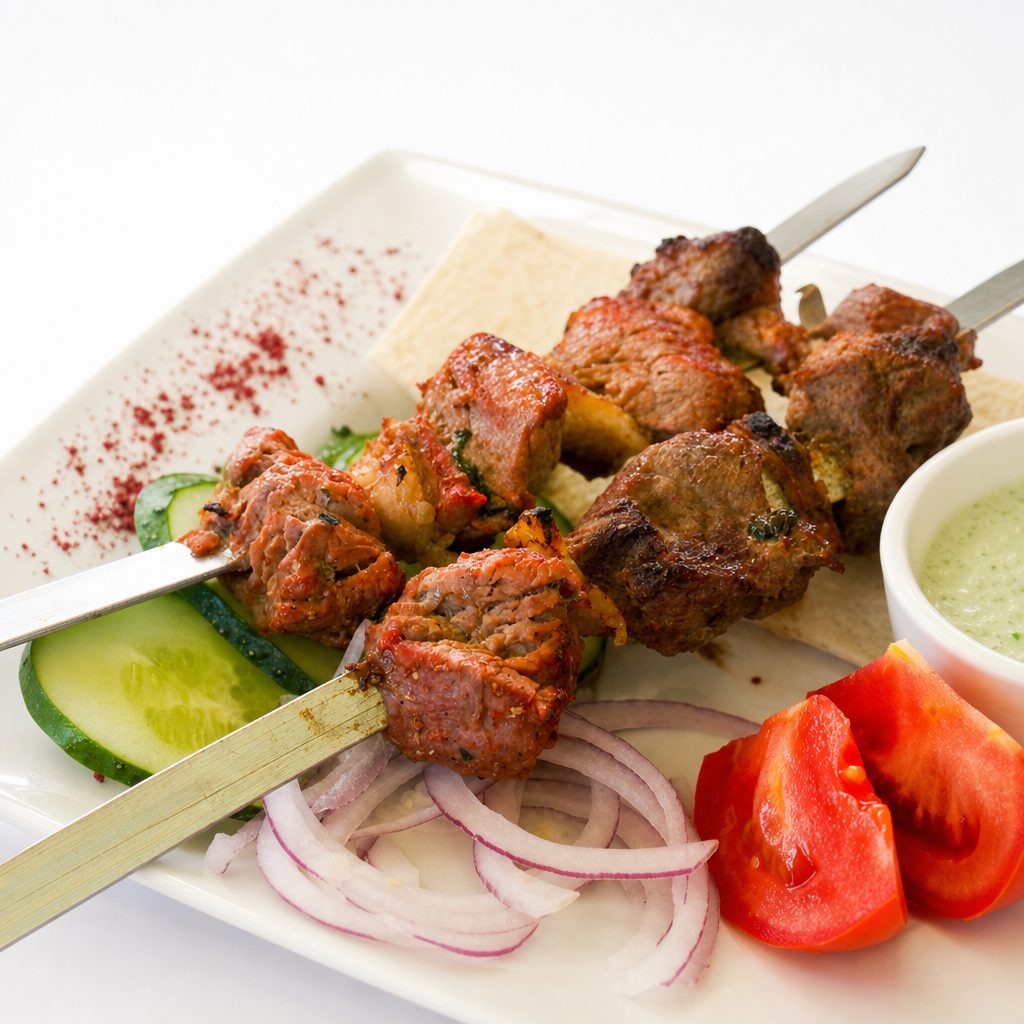 Lunch Lamb Boti Kabab- Halal & gluten free.