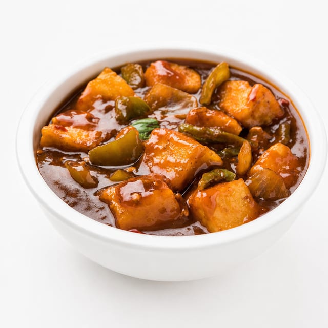 Chilli Paneer- gluten free.