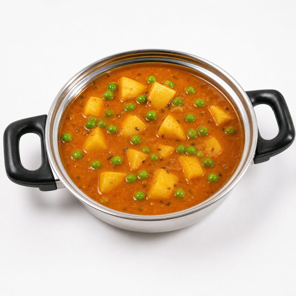 Aloo Mutter (Green peas and potato curry) Vegan/gluten free.