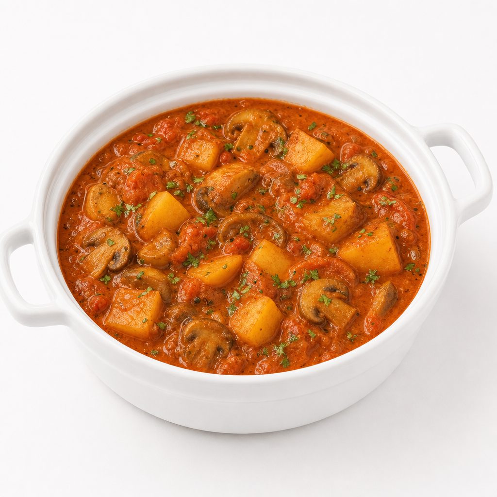 Mushroom Vindaloo- Vegan.