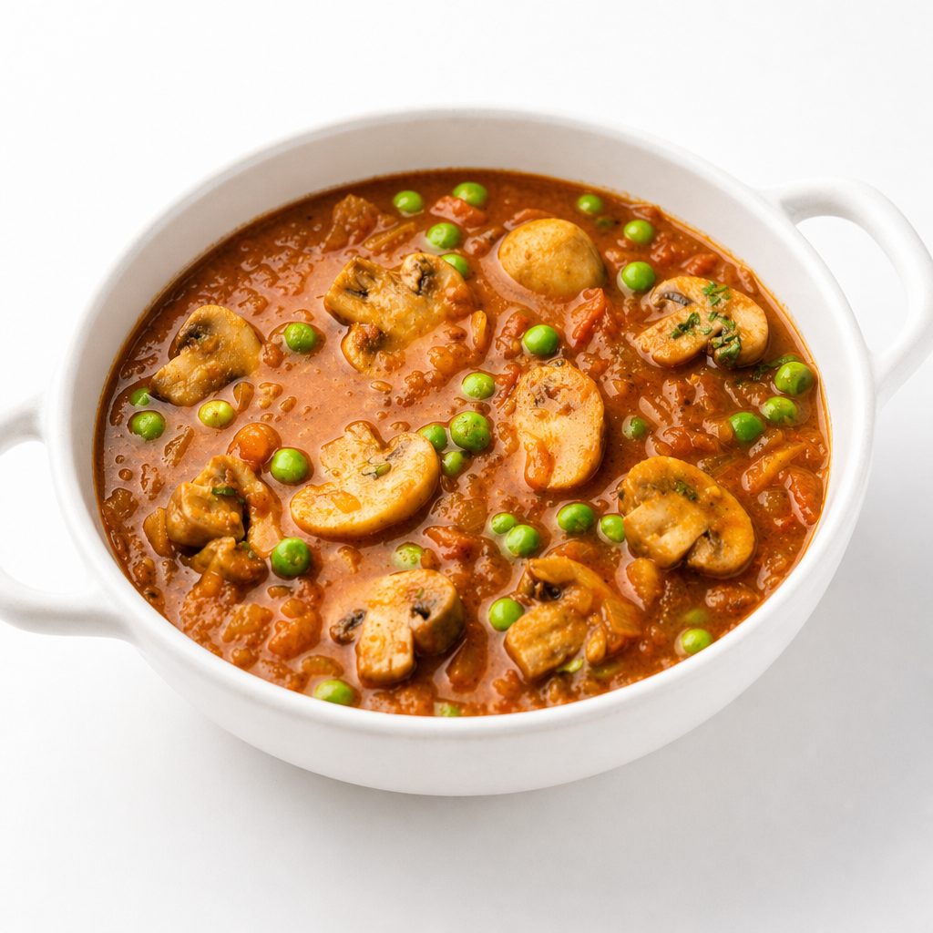 Lunch Coconut mushroom curry- vegan/gluten free.