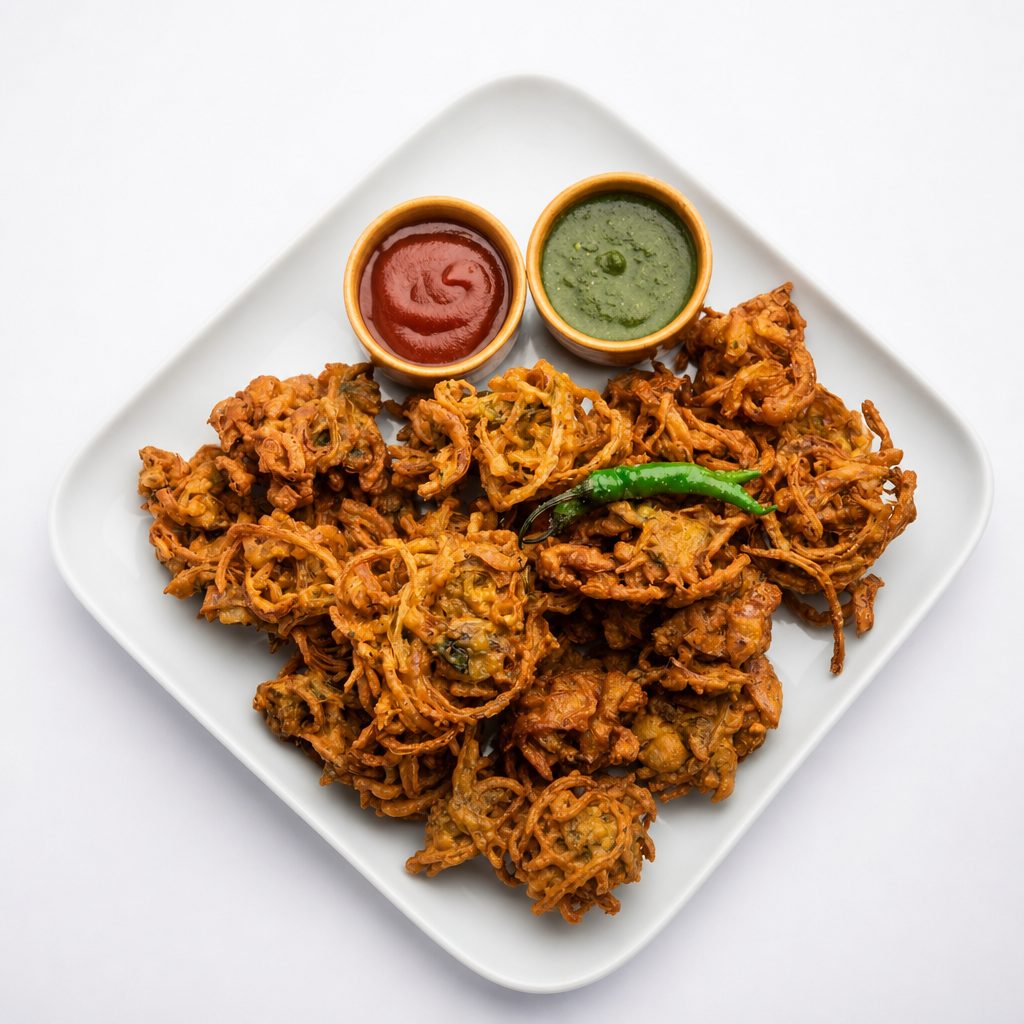 Onion Bhaji- gluten free/ vegan.