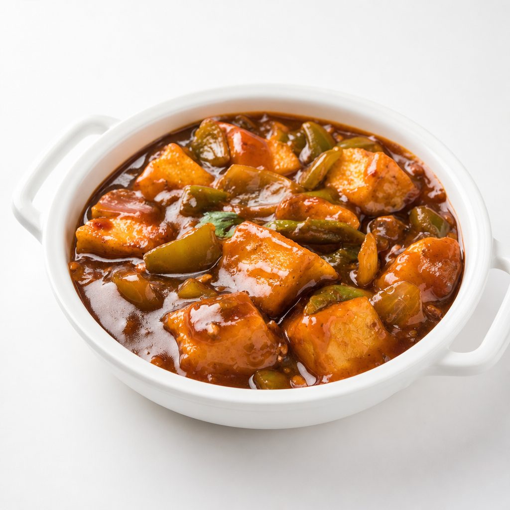 Lunch Tofu Kadai- Vegan and Gluten free.