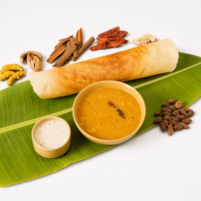 Lunch Masala Dosa- vegan & gluten free.