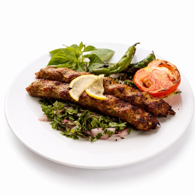 Lunch Seekh Kabab Salad - Halal chicken.