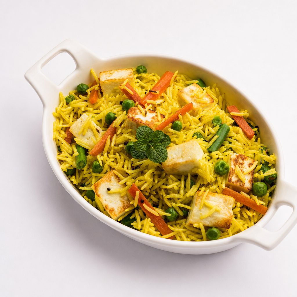 Tofu Biryani - Vegan & Gluten free.