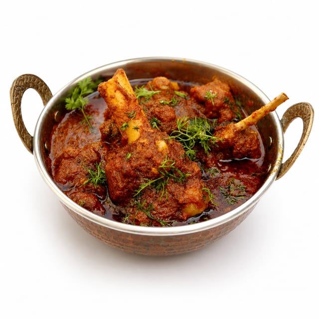 Goat Kadai-- Gluten free (Halal).