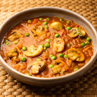 Lunch Coconut mushroom curry- vegan/gluten free